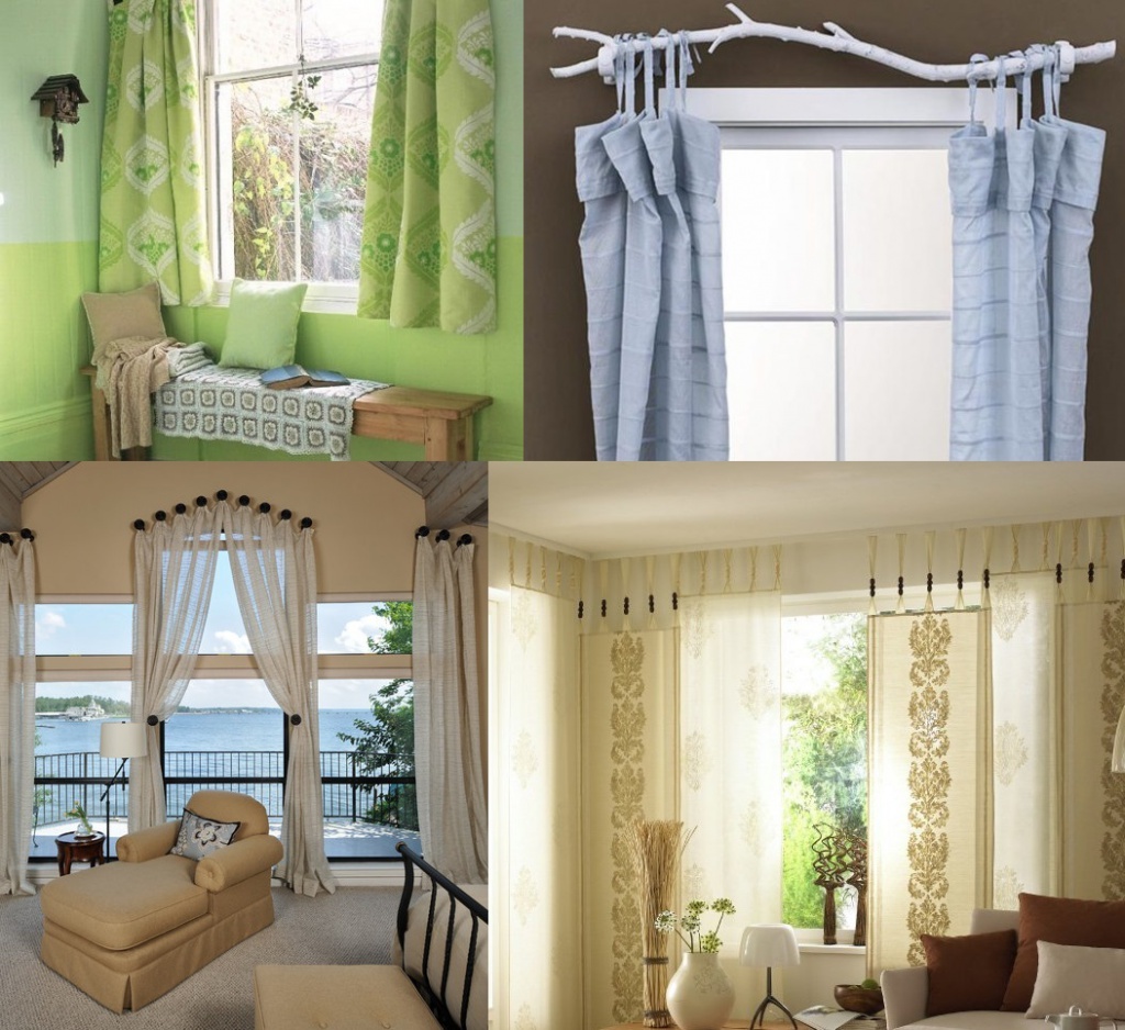 Стиль Эко для штор в зал